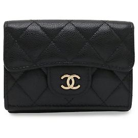 Chanel Classic Small Flap Wallet Caviar Leather Black