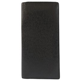 Louis Vuitton Taiga Leather Long Wallet Black
