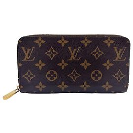 Portafoglio Zippy Louis Vuitton Monogram Marrone Marrone