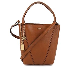 Chloé Petit sac cabas Spin Marron