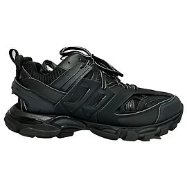 Balenciaga Track Sneaker aus schwarzem Polyurethan Schwarz