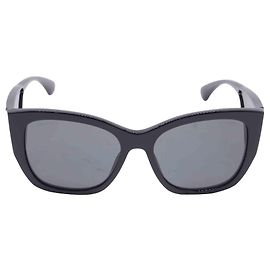 Chanel CC Butterfly-Framed Sunglasses in Black Acetate Black