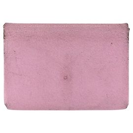 Hermès Hermes Chevre Calvi Duo Card Case Pink