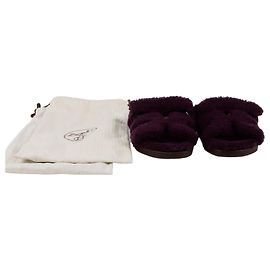 Hermès Schafsleder-Sandalen Größe Lila