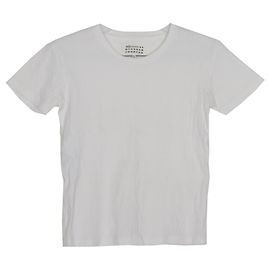 Maison Martin Margiela Transparenter Kurzarm-T-Shirt Größe Weiß