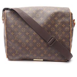 Louis Vuitton Abbesses Monogram Coated Canvas Shoulder Bag Brown