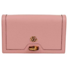 Gucci Bolsa transversal mini Diana em bambu Rosa