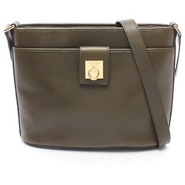 Céline Bolsa de ombro em couro CELINE Verde