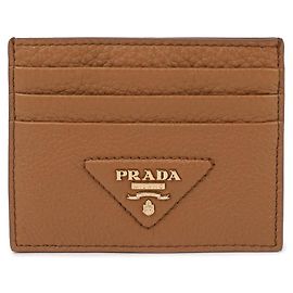 Prada Lederkartenetui Braun