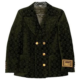 Gucci Horsebit Print Jacke Grün