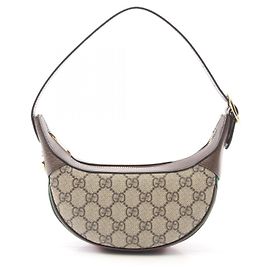 Sac à main Gucci Ophidia GG Supreme en toile enduite Marron Beige