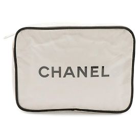 Pochette da Viaggio e Beauty Case Chanel Logo Bianco