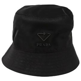 Prada Logo Bucket Hat Size Black