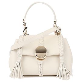 Chloé Mini bolsa de ombro macia Branco