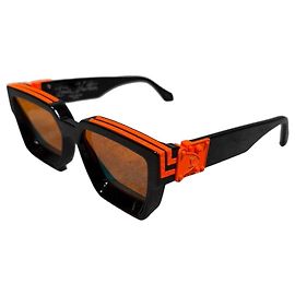 Louis Vuitton 1.1 Millionaires Occhiali da Sole Nero Arancio Z1548W Nero Arancione