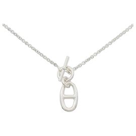 Hermès Collana Hermes Chaine dAncre 925 Silver Argento Metallico