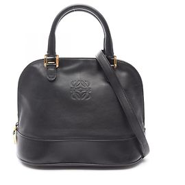 Bolsa de mão 2way em couro Anagram Loewe Preto