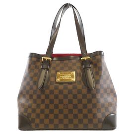 Borsa Louis Vuitton Hampstead Damier Marrone