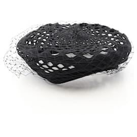 Christian Dior Dior DIOR ARTY Cotton Polyester Beret Black