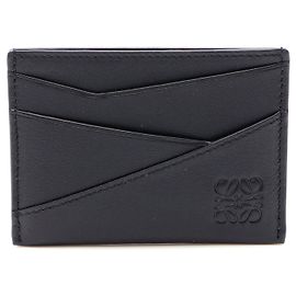 Loewe Leather Puzzle Card Case Black