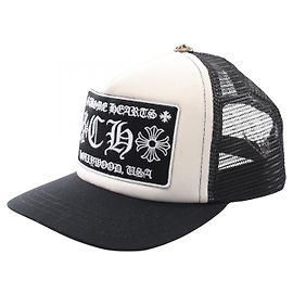 Gorra Trucker Chrome Hearts de algodón Negro