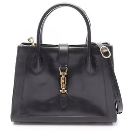 Gucci Jackie 1961 Leather 2way Handbag Black