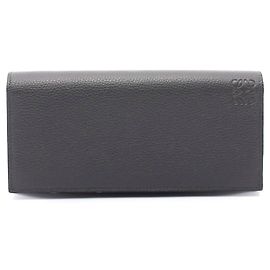 Loewe Leather Long Horizontal Wallet Grey