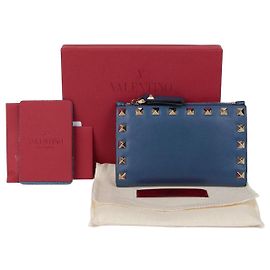 Valentino Garavani Tarjetero Rockstud Azul