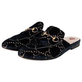 Gucci Prinstown Horsebit Mule Blue