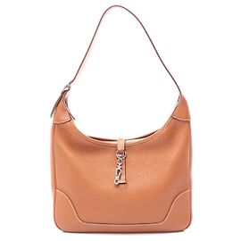 Hermès Bolsa de ombro em couro Hermes Trim 31 Marrom