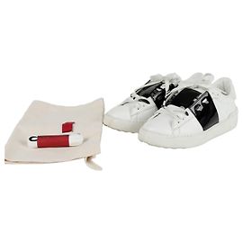 Baskets Valentino Garavani Hidden en cuir blanc Blanc