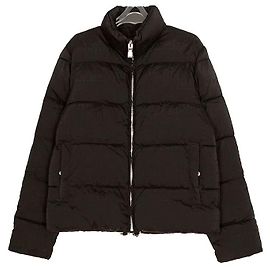 Givenchy Gesteppte Jacke mit Reißverschluss Motif Size Schwarz