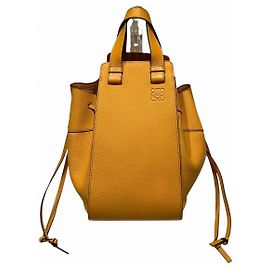 Bolsa Hammock de couro de bezerro Loewe Laranja