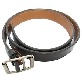 Valextra Leather Belt Black