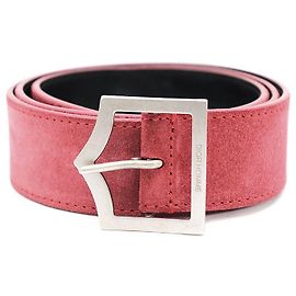 Christian Dior Dior Homme Wildleder-Gürtel Rot