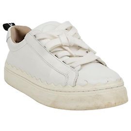Baskets Chloé Lauren en cuir blanc 35 Blanc