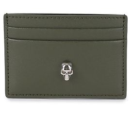 Alexander Mcqueen Porte-cartes Skull Marron