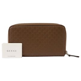 Gucci Portefeuille long Microsima Marron