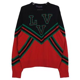 Louis Vuitton Logo Strick XL Größe Rot
