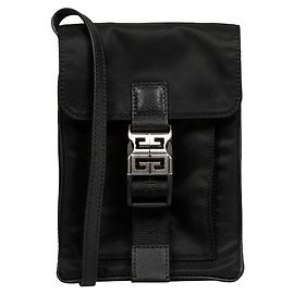 Borsa a tracolla Givenchy in nylon nero Nero