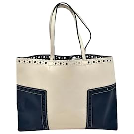 Tory Burch Brogue Tote Bag in Multicolor Leather Multiple colors