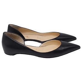 Sapatilhas Christian Louboutin Iriza em couro preto Preto