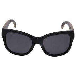 Óculos de sol Chanel Prestige Piano em acetato preto com gradiente dourado Preto