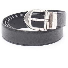 Louis Vuitton Sangle Classic Gürtel aus Taiga-Leder Schwarz