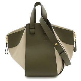 Loewe Leather Hammock Bag Small Handbag Brown Beige