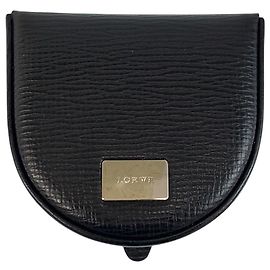 Monedero de cuero Loewe Black Vintage Negro