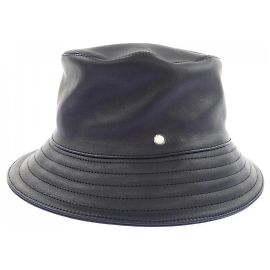 Hermès Hermes FRED Calfskin Hat Black