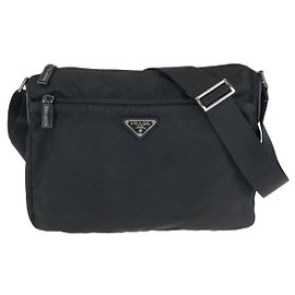 Prada Tessuto nylon shoulder bag Black