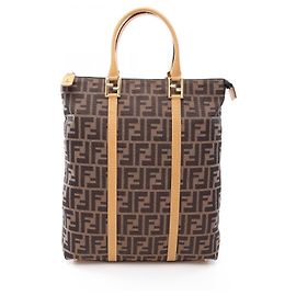 Sac cabas Fendi Zucca Canvas Marron