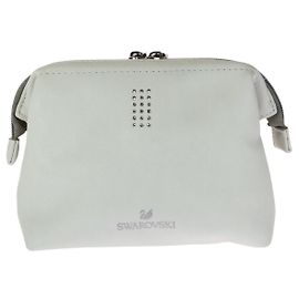 Bolsa Vanity Bag Swarovski em PVC branco Branco